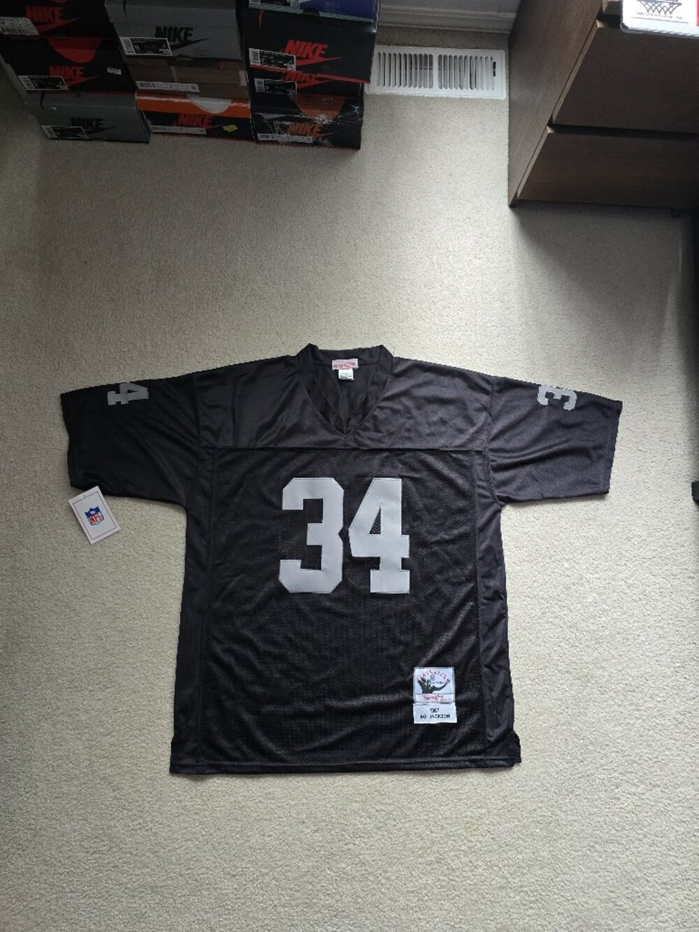 Authentic Vintage Bo Jackson Oakland Raiders Jersey 90s NFL Mitchell & Ness 54